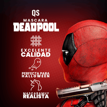 Deadpool Máscara Realista Halloween 2024